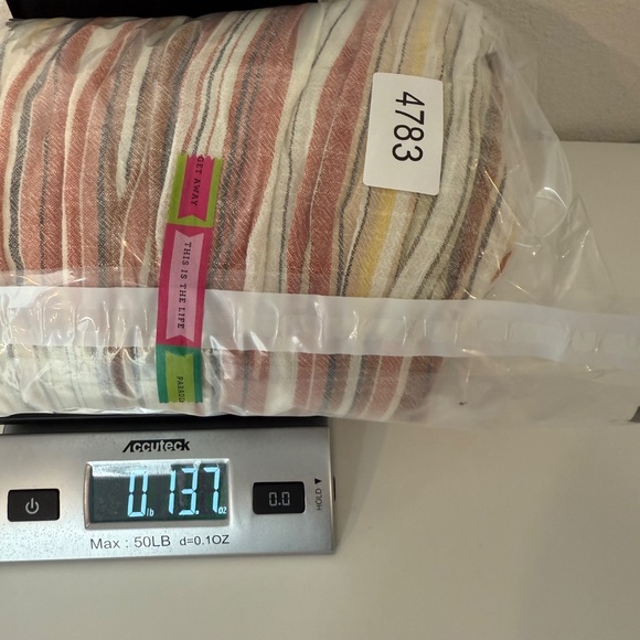 Linda Anderson Dress Women XXL Multicolor Sleeveless Stripe Tiered Maxi House - Picture 15 of 15